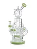 elegant epic sophisticated recycler bong kiwi green sideelegant epic sophisticated recycler bong kiwi green
