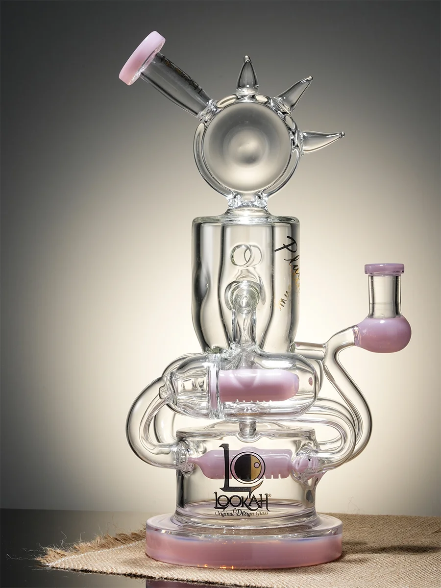 ulti Spike Spiral Inline Perc Recycler Water Pipe