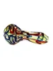 Colorful Bright Striped Glass Pipe, 8 image