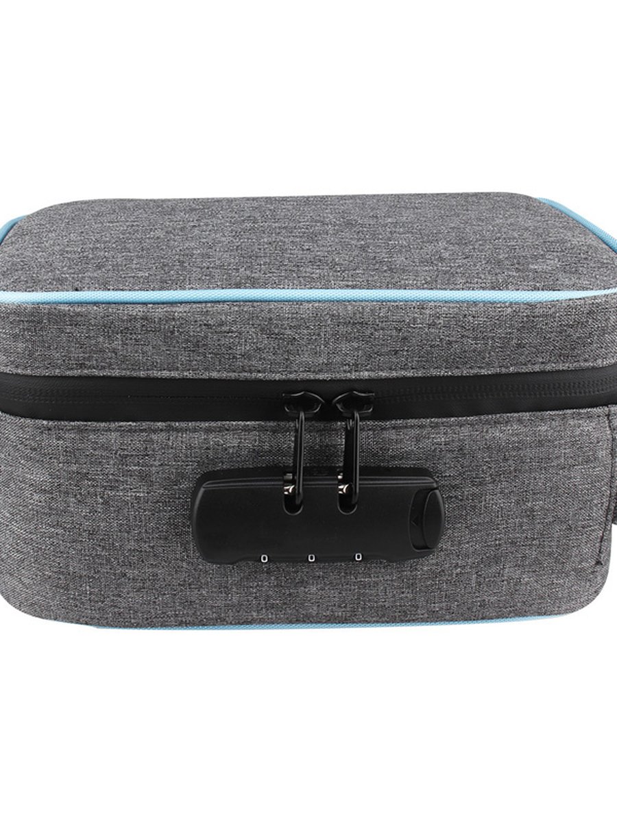 Nylon SmelProof Tobacco Case Bag with Lock, Color: Gray, 8 image