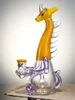 Yellow Lookah Bong 8.6" Mini Cute Elegant Hippo Glass Water Pipe6 Yellow Lookah Bong 8.6" Mini Cute Elegant Hippo Glass Water Pipe6