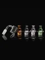 14MM Bamboo Seal Engraving Quartz Flat Top Banger with Spinner Carb Cap and 3 Terp Pearls