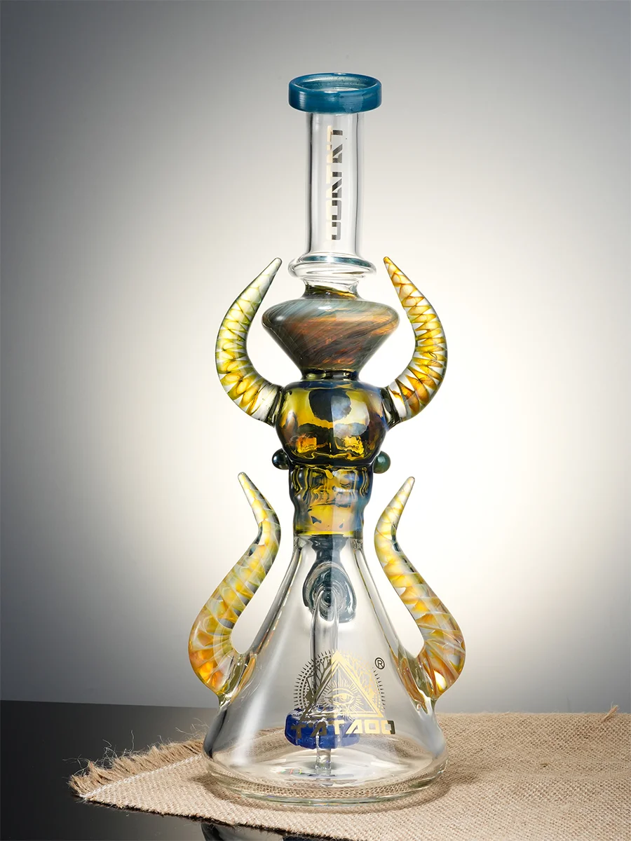 11.5" Cool Ornate Satanic Dab Rig2 11.5" Cool Ornate Satanic Dab Rig2