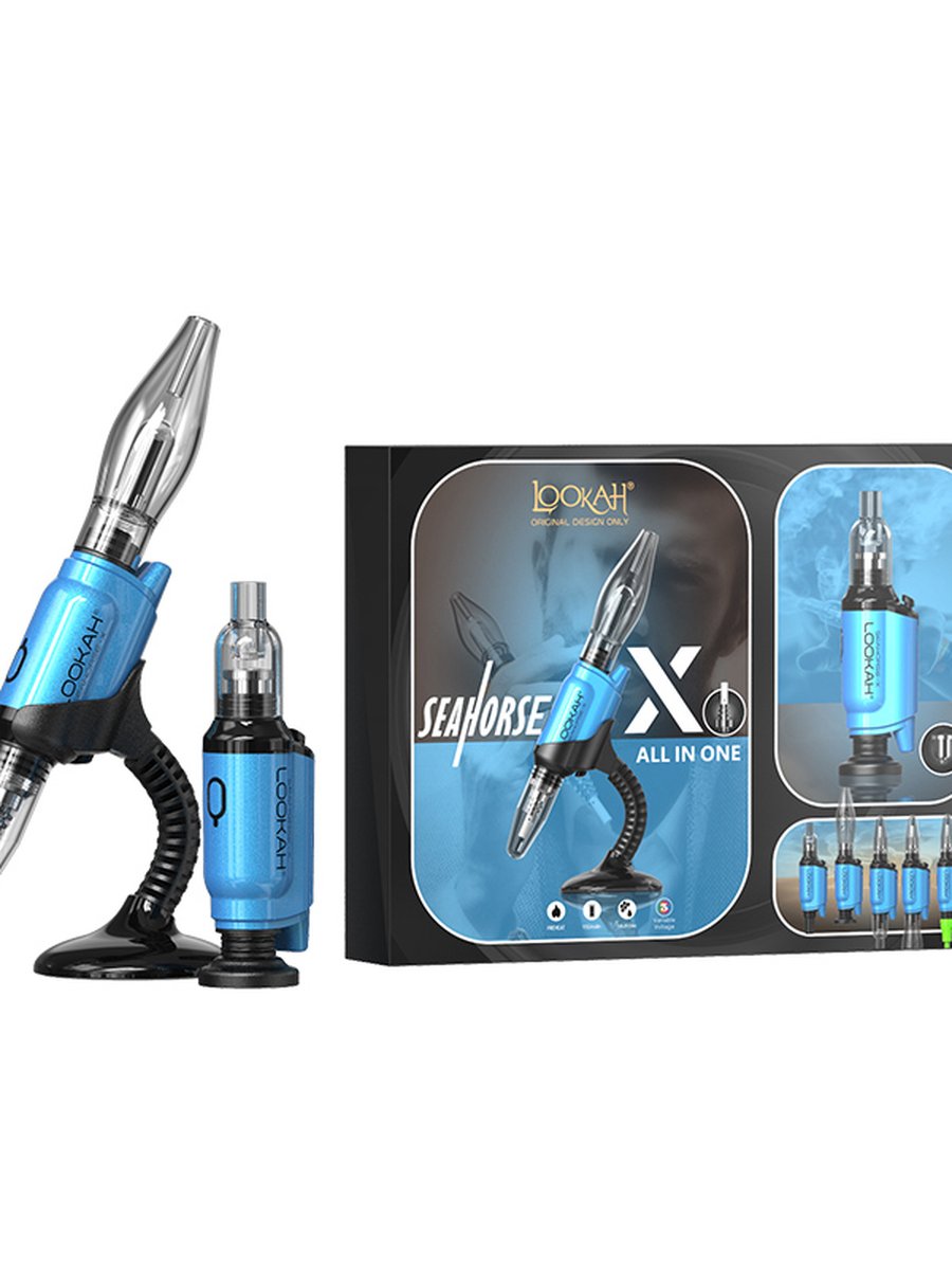 Lookah Seahorse X Wax Kit, Color: Blue, 6 image