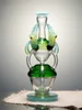 Lookah 10" Cool colorful Ox horn Glass Bong, Color: Green, 4 image Lookah 10" Cool colorful Ox horn Glass Bong, Color: Green, 4 image