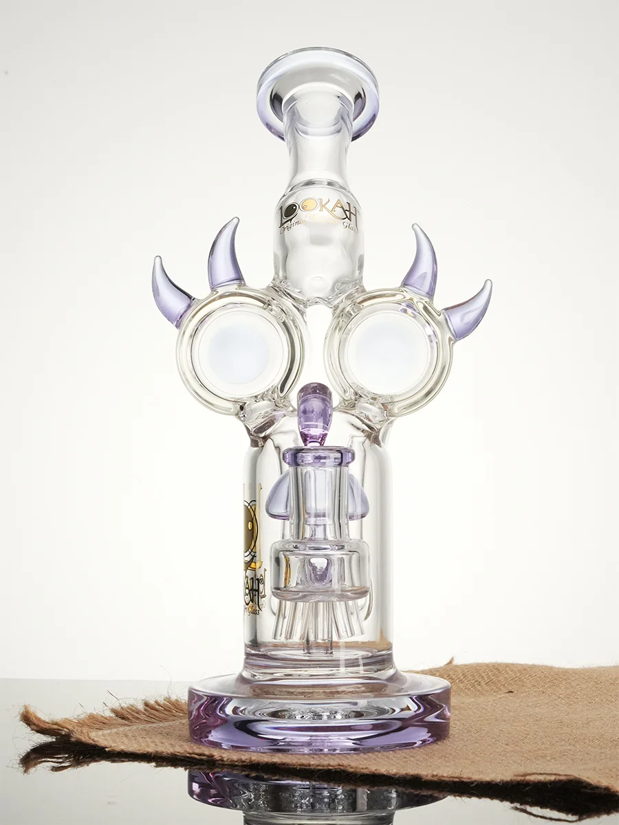 Lookah Bong 10" Fantasy Bird Recycler Water Pipe, Colors: Blue, 6 image Lookah Bong 10" Fantasy Bird Recycler Water Pipe, Colors: Blue, 6 image