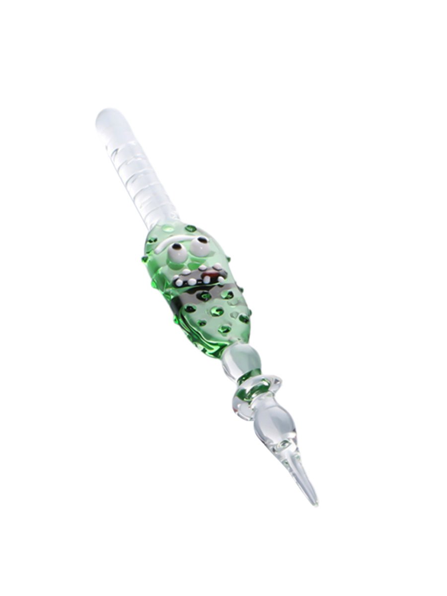 Creative Funny Glass Dabber Tool Green