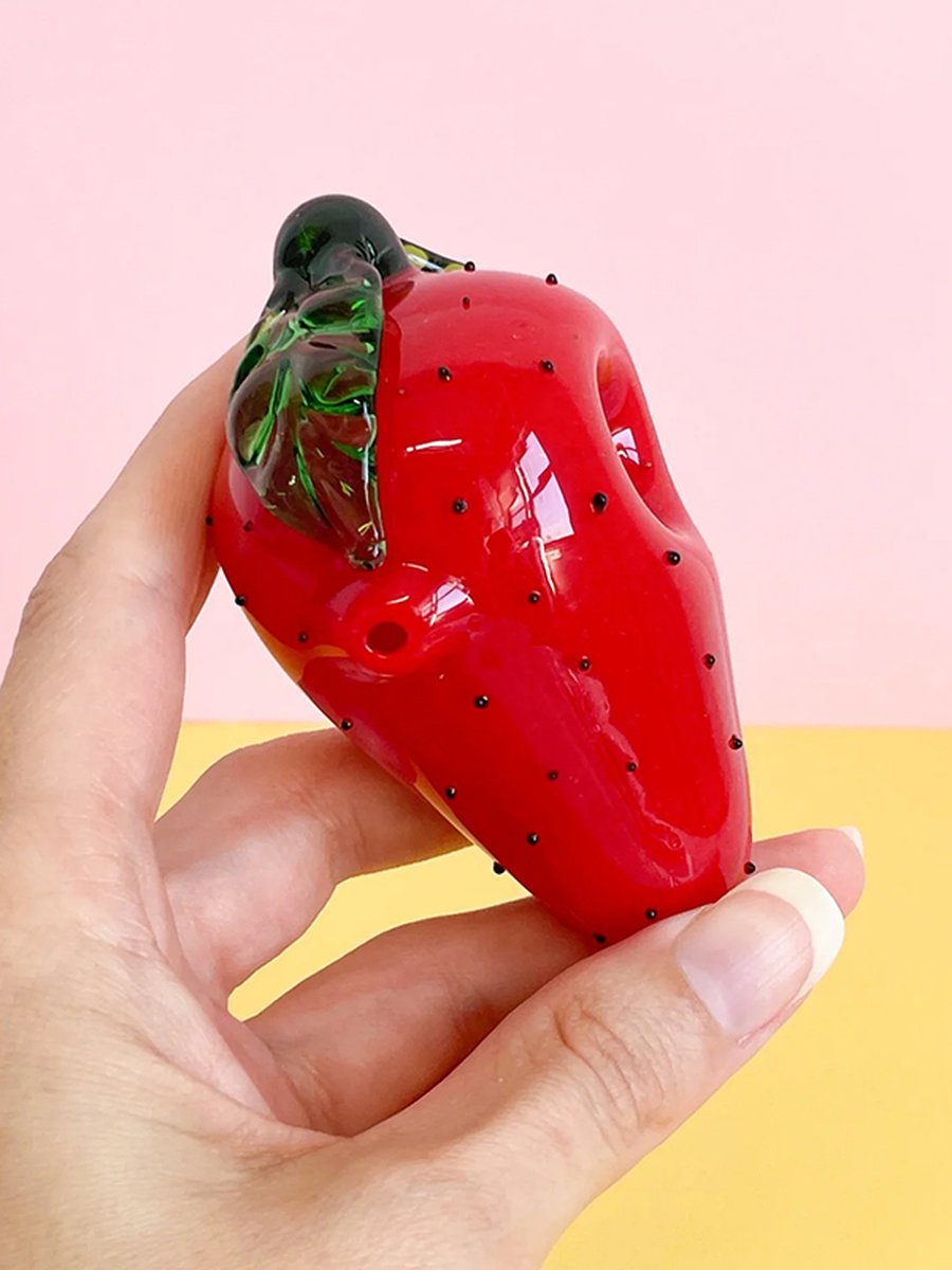 Strawberry Glass Pipe Strawberry Glass Pipe