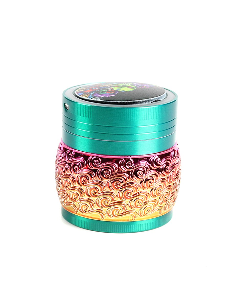 Cloud Pattern LED Zinc Alloy Herb Grinder