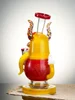 Yellow One-Eyed Big-Bellied Monster Glass Water Pipe6 Yellow One-Eyed Big-Bellied Monster Glass Water Pipe6