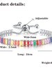 Colorful Zircon Bracelet Wristband, Color: Silver, 5 image