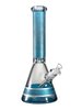15" Big Mom Religion Engraved Beaker Glass Bong, Color: Blue