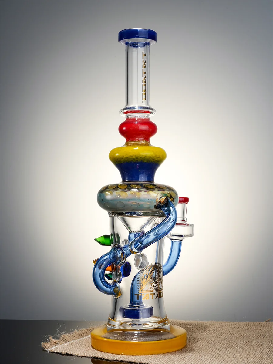 12" Cool Crystal Geode Water Pipe7 12" Cool Crystal Geode Water Pipe7