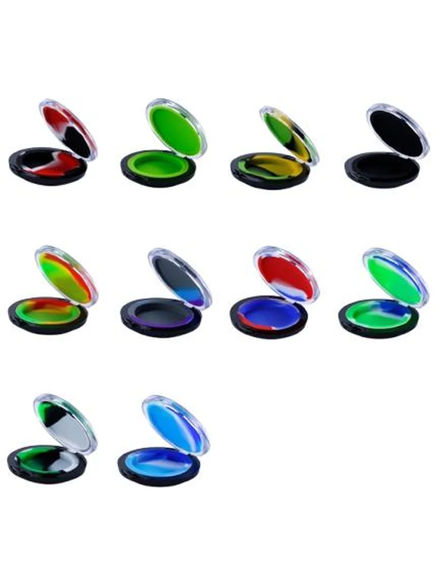 10 PCS 6ml Cosmetic Mirror Silicone Container 10 PCS 6ml Cosmetic Mirror Silicone Container