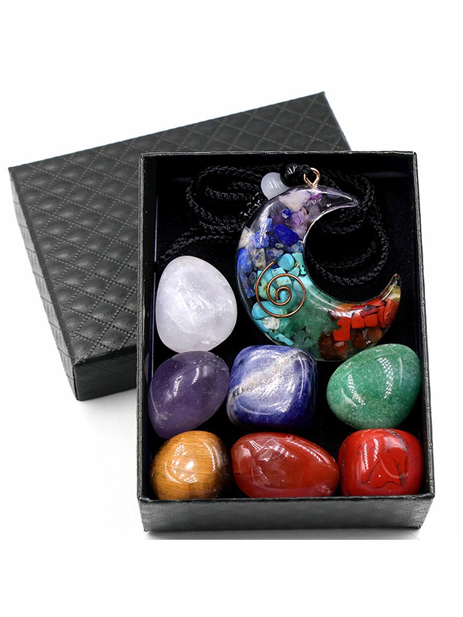 Natural Chakra Crystals and Healing Stones Set4
