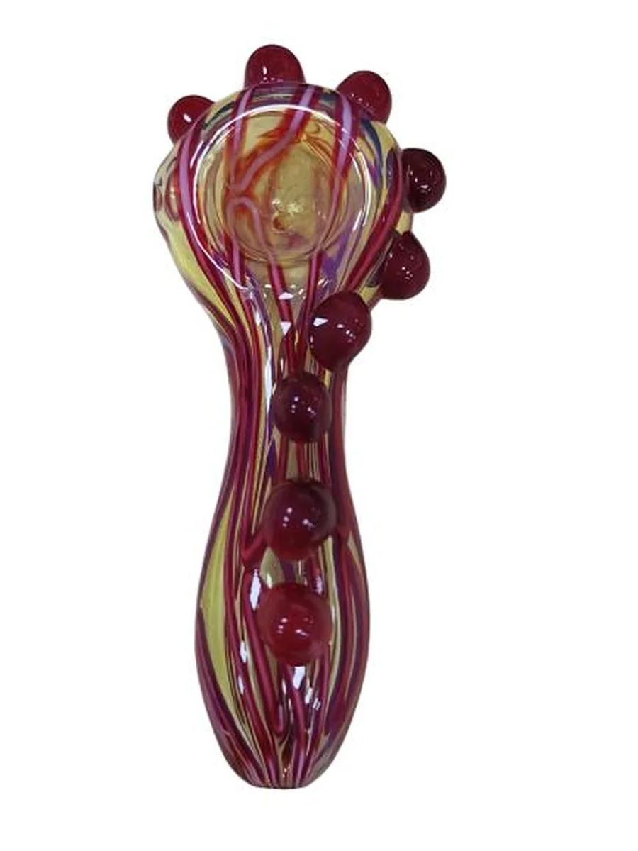 Marble Line Glass Spoon Pipe2 Marble Line Glass Spoon Pipe2
