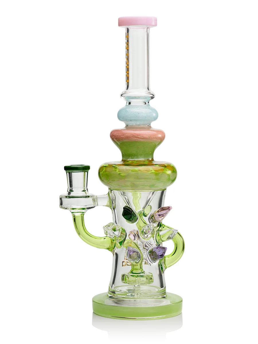 Lookah Bong 12” Cool Crystal Recycler Water Pipe
pink