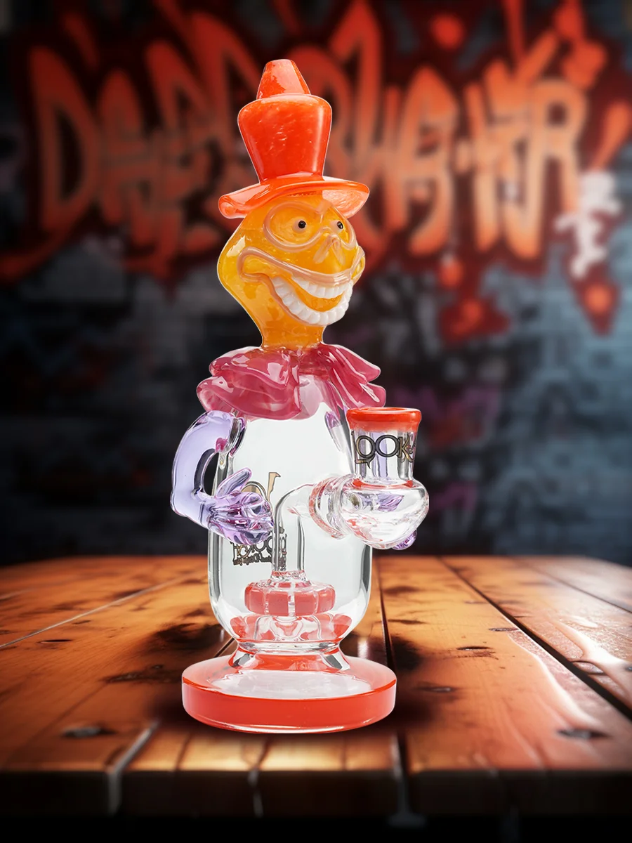 9.5-inch-face-painted-clown-bong-orange