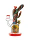 Lookah Bong 12" Cute Cactus Glass Water Pipe | LOOKAH, Colors: Orange
