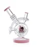mini compact cute thick dab rig pink