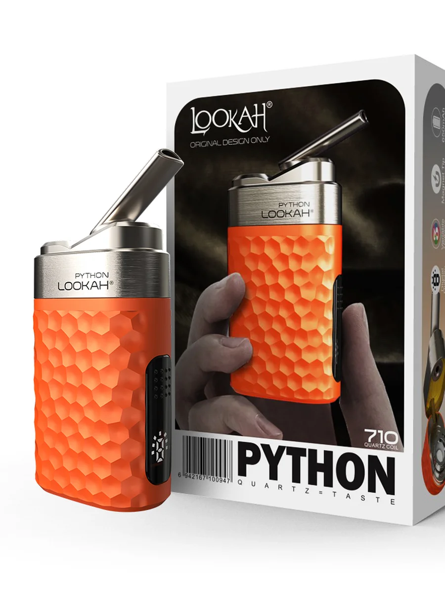 LOOKAH Python Mini Portable Discreet Wax Vape pen, Color: Blue, 6 image