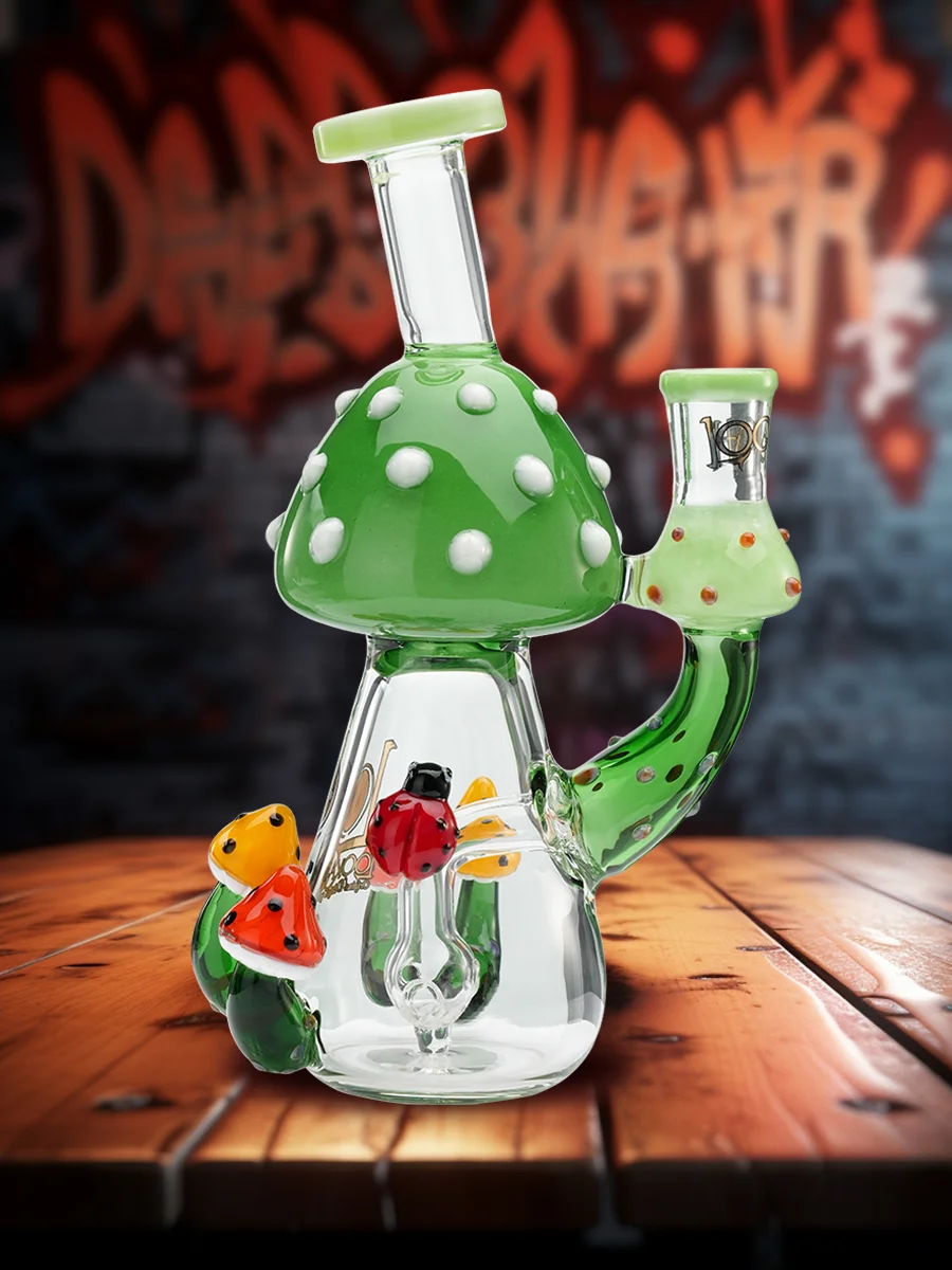 8.5-inch-mushroom-tree-bong-green