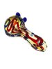 Colorful Bright Striped Glass Pipe, 9 image