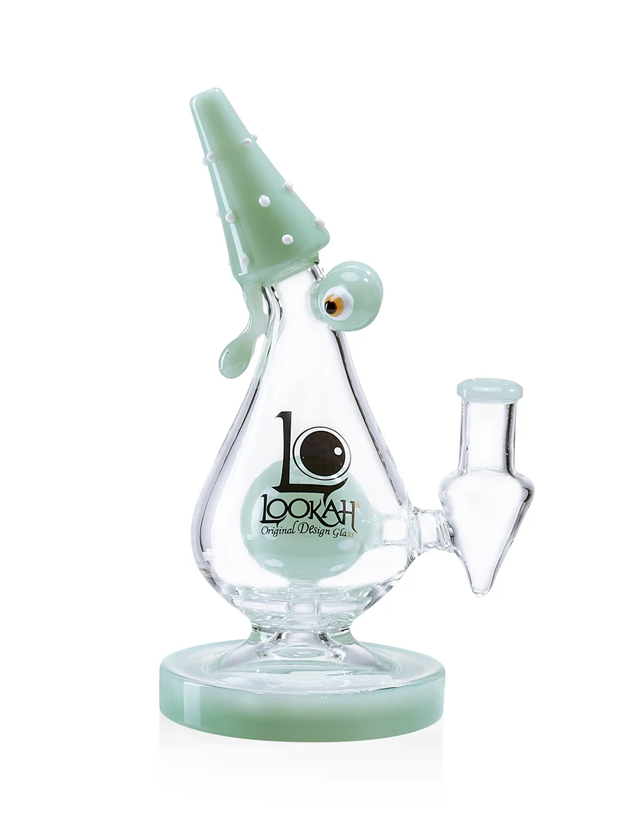 Lookah Bong 9" Mini Cute Polka Dot Monster Water Pipe bong green Lookah Bong 9" Mini Cute Polka Dot Monster Water Pipe bong green