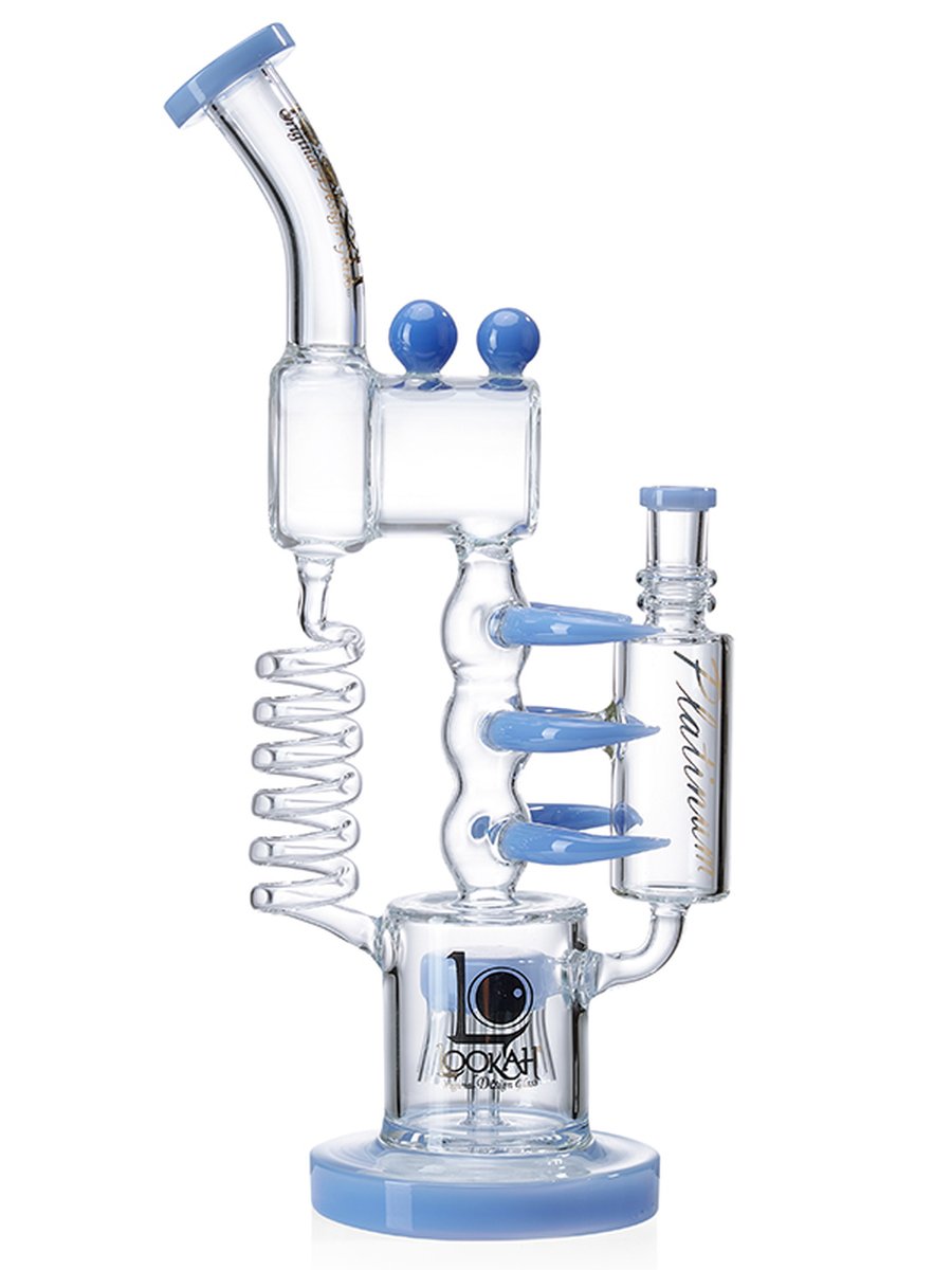 14" Spiderman Shank Bong | Clear Blue 14" Spiderman Shank Bong | Clear Blue