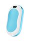 Rechargeable 10000mAh Portable Hand Warmers Power Bank, Color: Blue