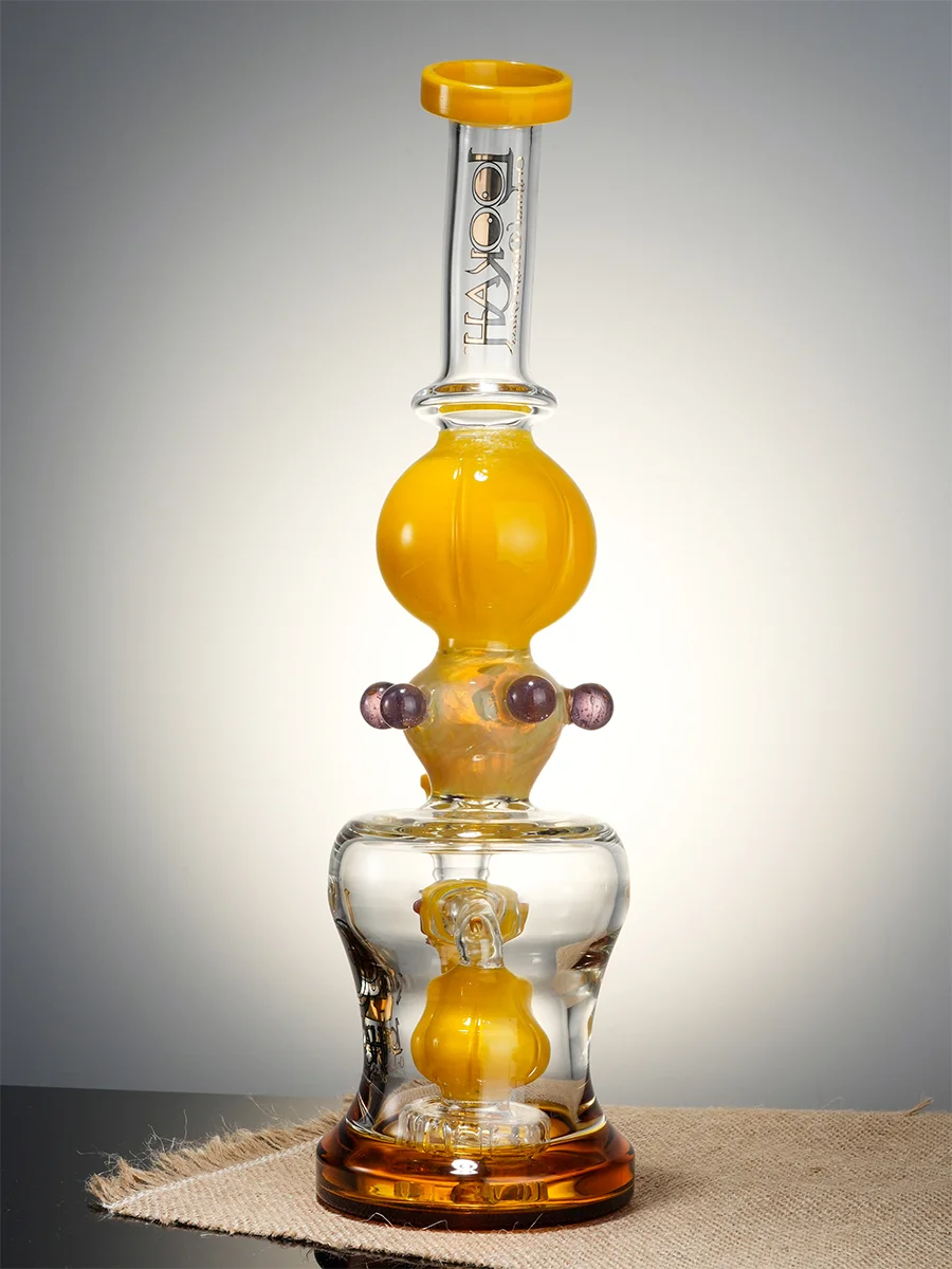 Lookah Bong Lanterns Glass Water Pipe, Color: Yellow, 5 image Lookah Bong Lanterns Glass Water Pipe, Color: Yellow, 5 image