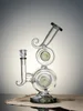 Transparent Black7   Spiral Design Multi-Chamber Glass Bong