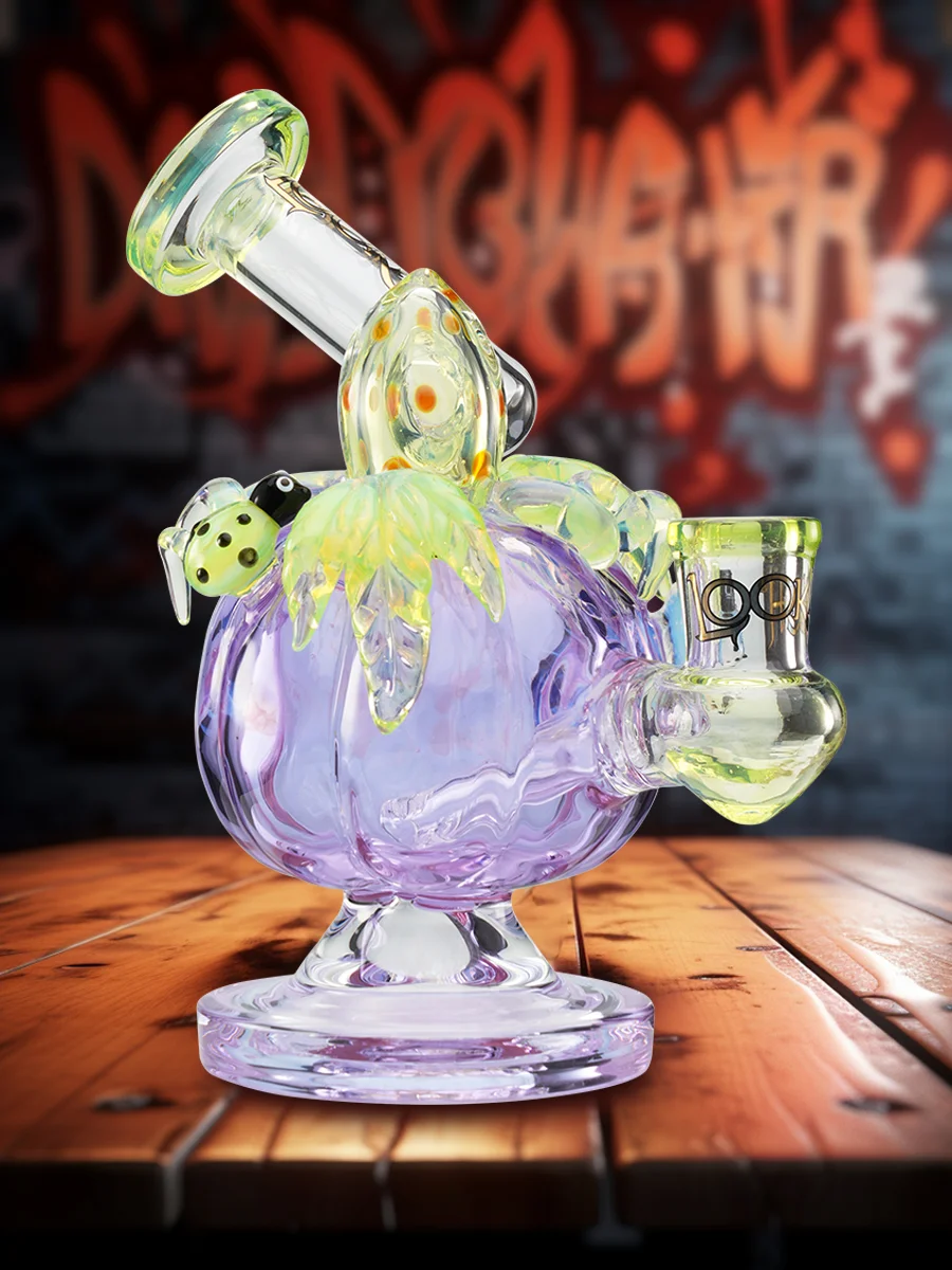7.5-inch-strawberry-shaped-glass-dab-rig-purple 7.5-inch-strawberry-shaped-glass-dab-rig-purple