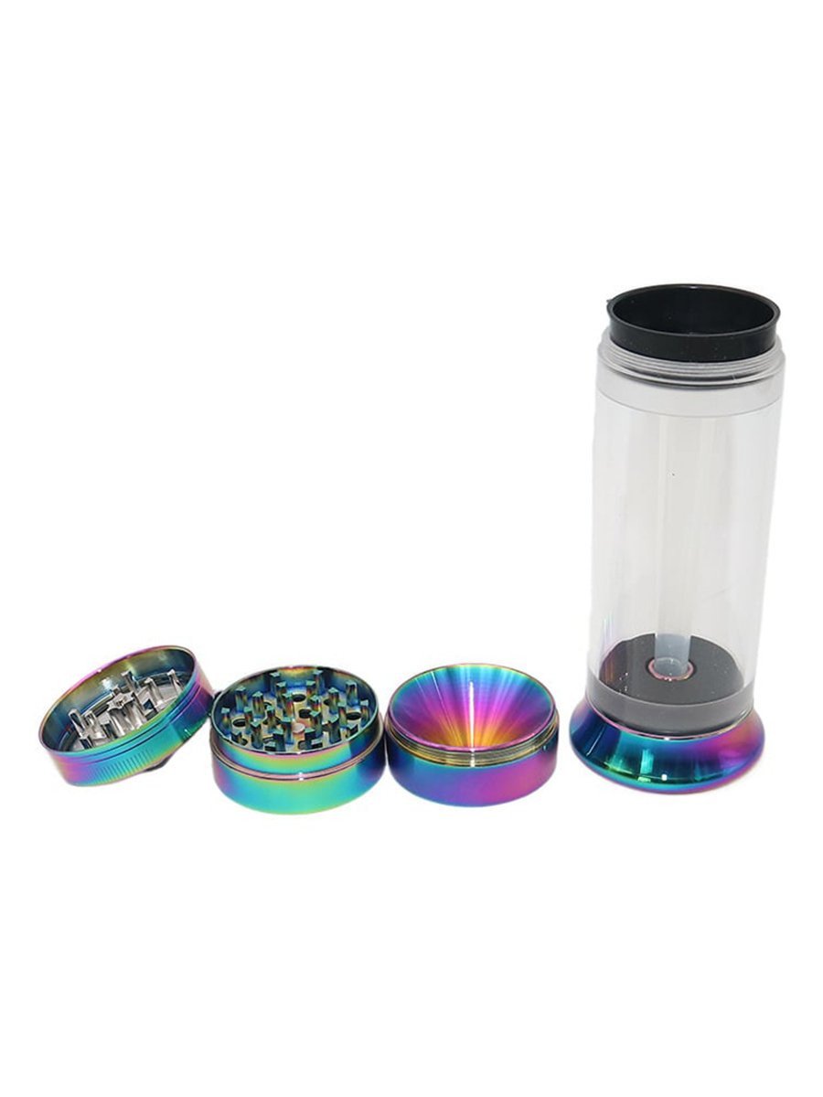 7” Hand Crank Herb Grinder And Cone Filler 7” Hand Crank Herb Grinder And Cone Filler