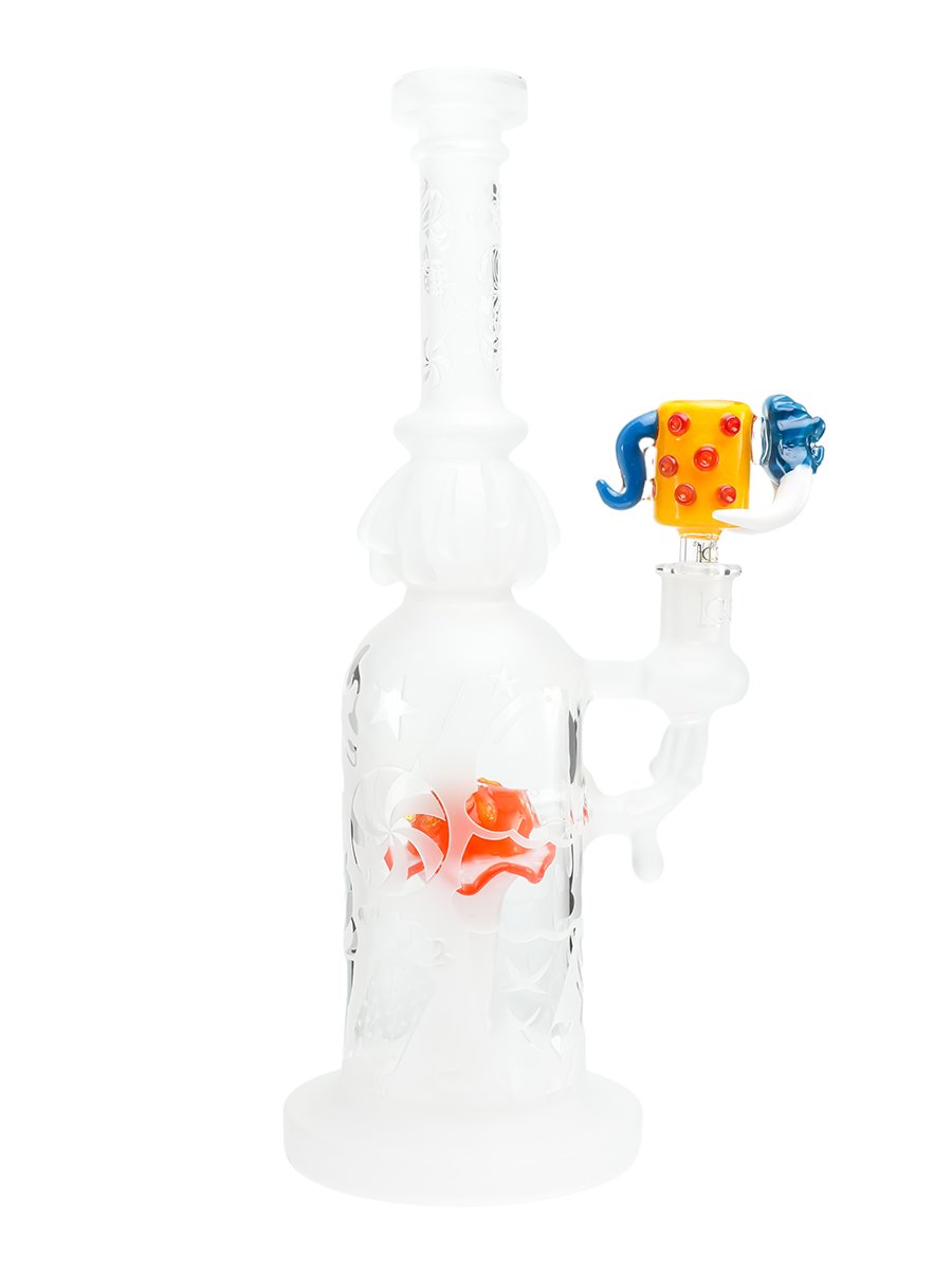 Yellow Fangs Skull Glass Bowl