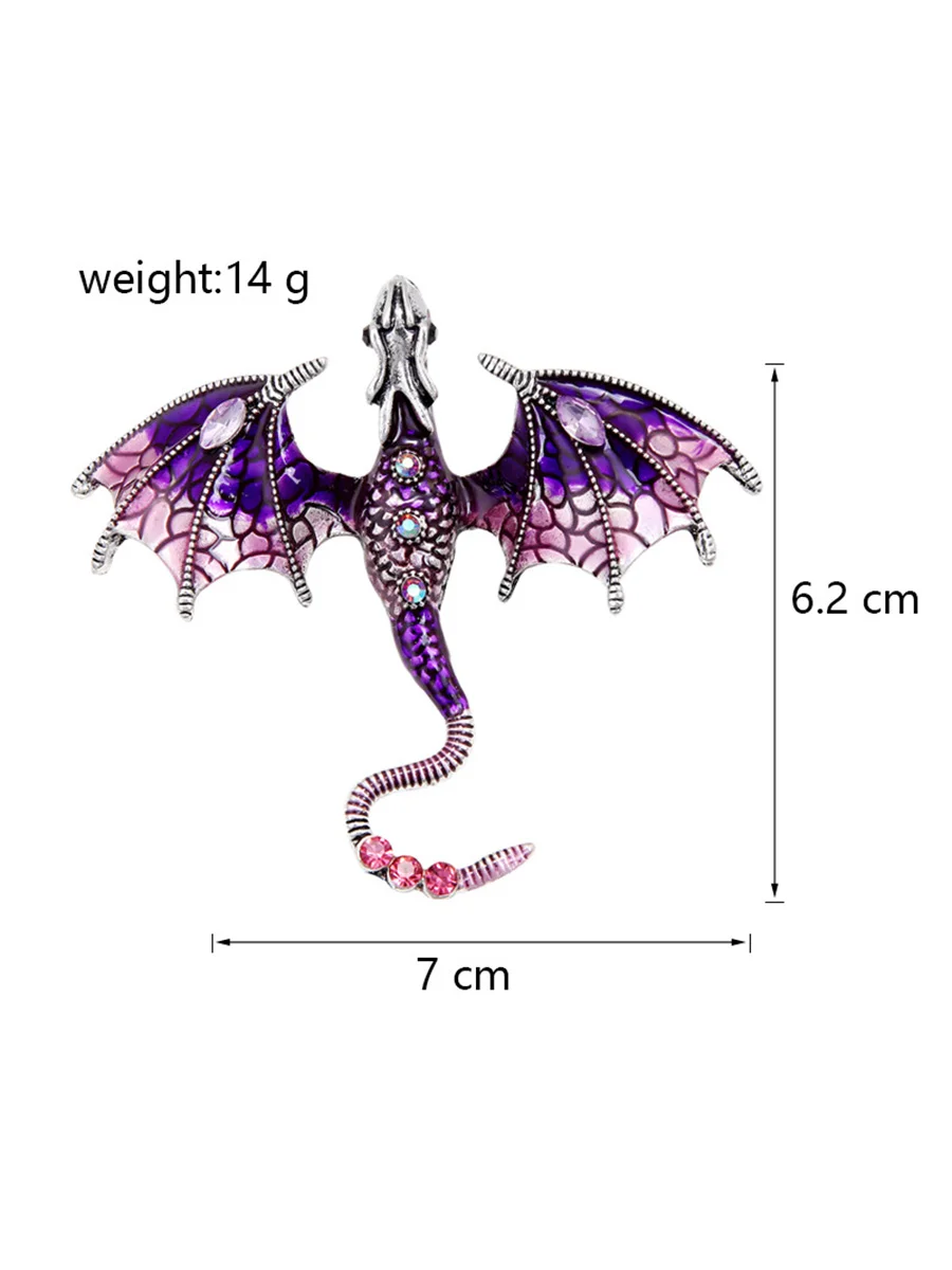 3PCS Dragon Pin Brooches, 2 image