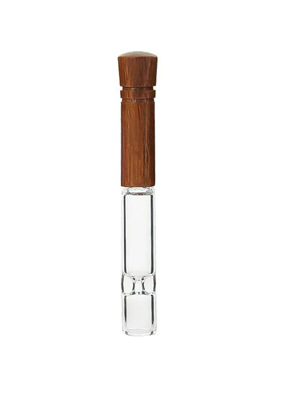 Walnut Wood and Glass One Hitter