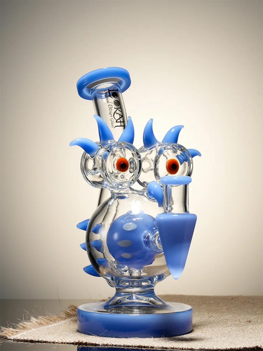Mini Sparkling Red Eyes Alien Water Pipe Blue Mini Sparkling Red Eyes Alien Water Pipe Blue