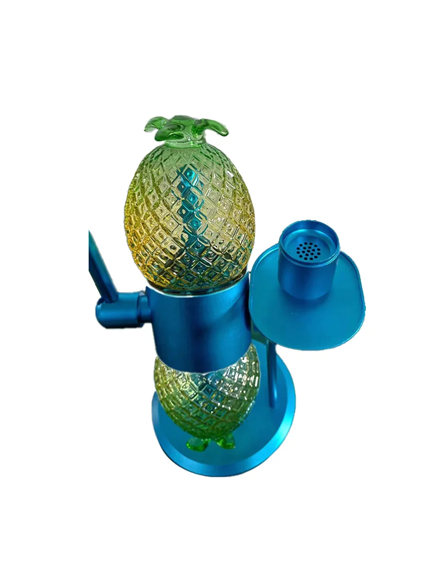 Pineapple Rotatable Gravity Bong Blue Pineapple Rotatable Gravity Bong Blue