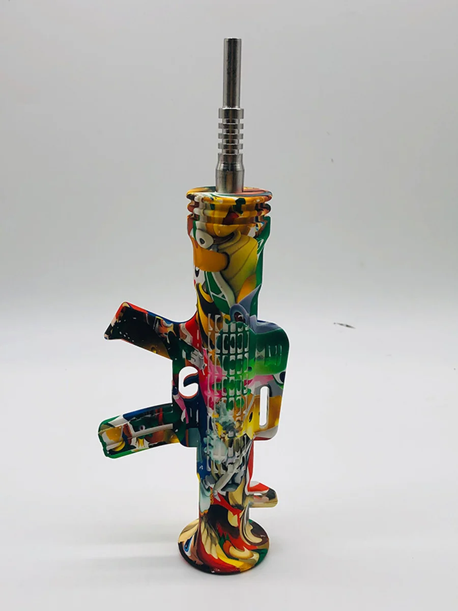 AK-47 Silicone Glass Nectar Collector AK-47 Silicone Glass Nectar Collector