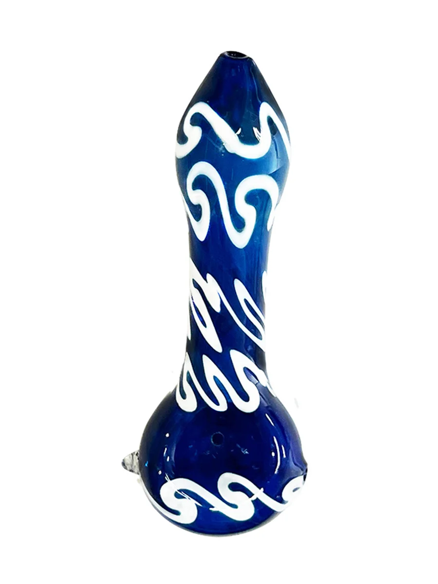 Blue Cloud Glass Pipe  Blue Cloud Glass Pipe