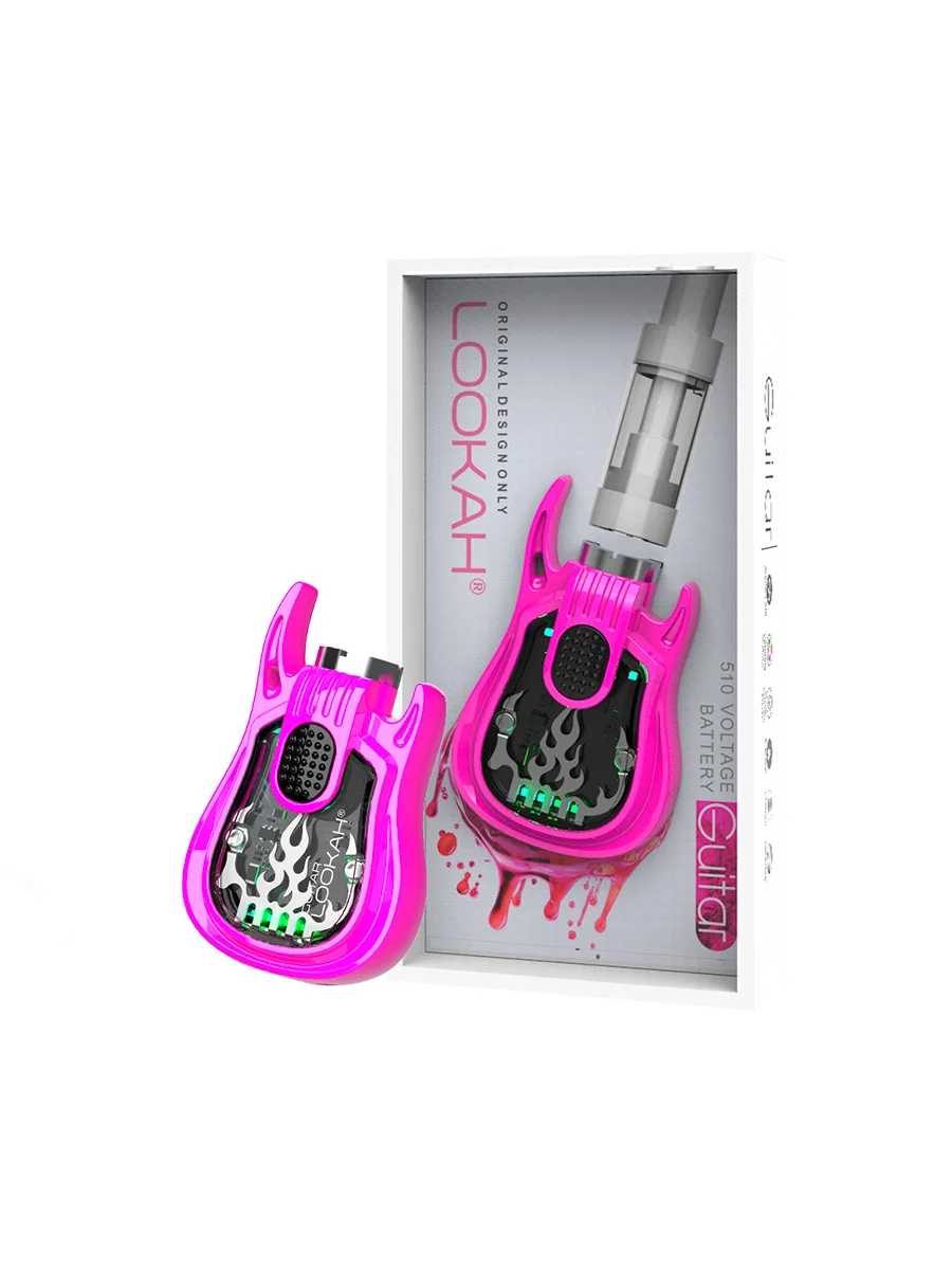 LOOKAH Guitar 510 Thread Vape Battery Pink