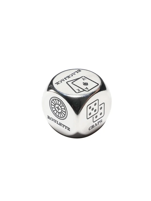 1PCS Stainless Steel Poker Dice 1PCS Stainless Steel Poker Dice