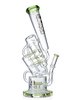 Lookah Bong 15" Disc Perc Triple Filter Chamber Recycler Water Pipe - Clear Green, Colors: Clear Green, 2 image Lookah Bong 15" Disc Perc Triple Filter Chamber Recycler Water Pipe - Clear Green, Colors: Clear Green, 2 image