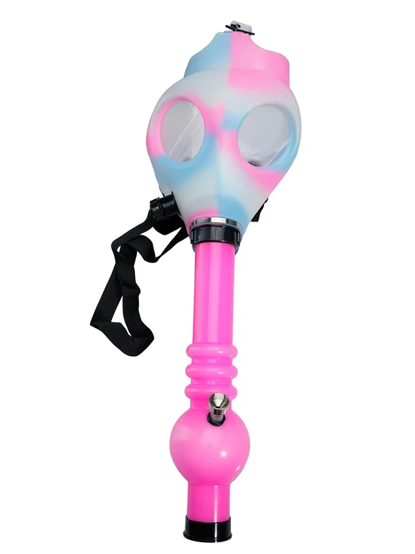 Classic Glow-in-the-Dark Transfer Silicone Gas Mask Bong