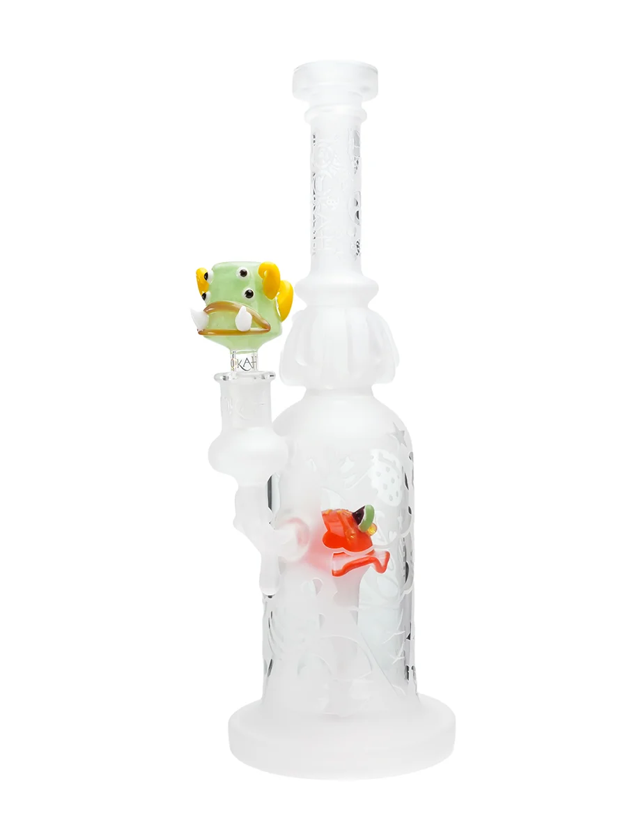 Green 14MM Glass Bowl Four-eyed Cow Green 14MM Glass Bowl Four-eyed Cow