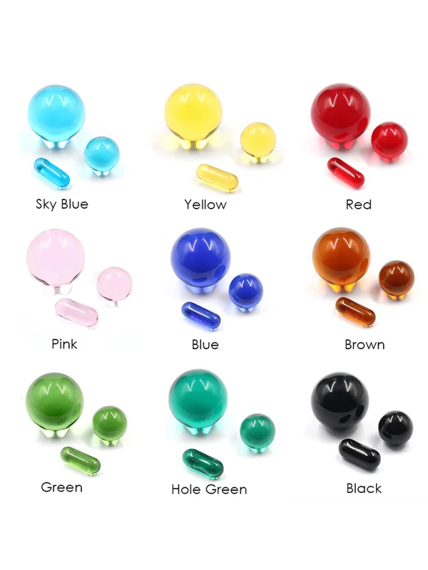 Quartz Dab Pearl and Pill Set, Color: Blue, 2 image Quartz Dab Pearl and Pill Set, Color: Blue, 2 image