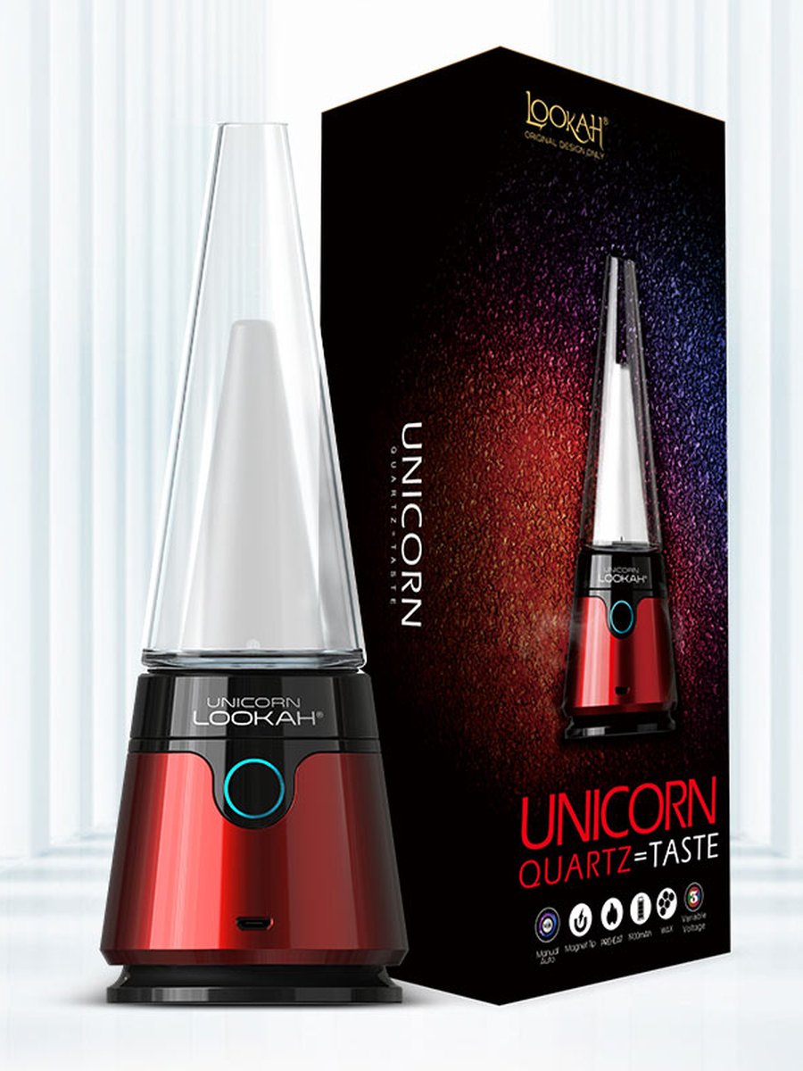 LOOKAH Unicorn 2.0 Portable E Rig Vaporizer - Red