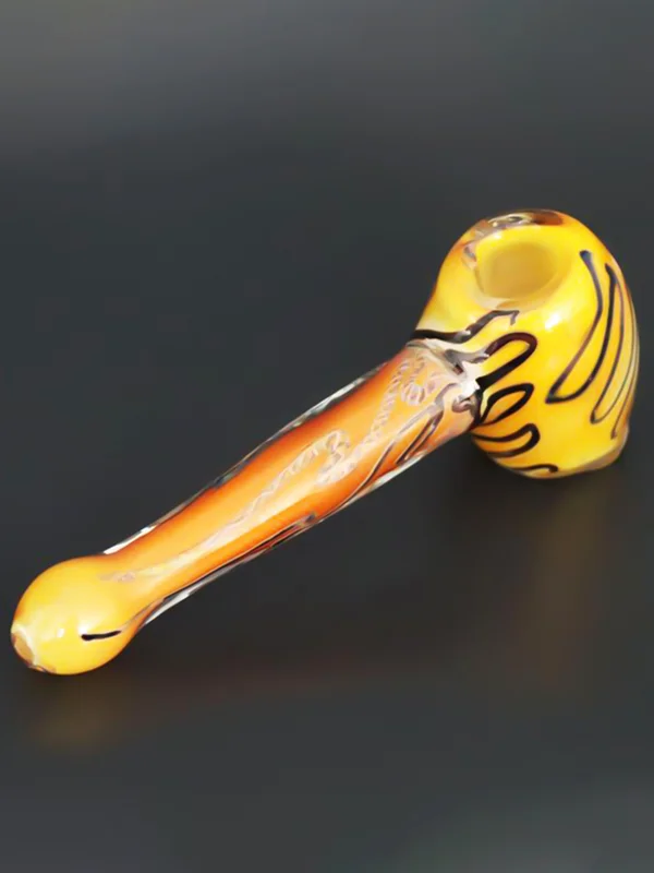 Tiger Stripe Glass Pipe