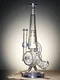 Lookah Bong 12.7 " Cool Recycler Gun Water Pipe, Colors: Purple
